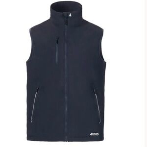 Musto BR1 Waterproof Sailing Vest Navy Full Zip Lightweight Marine Mens Size XL